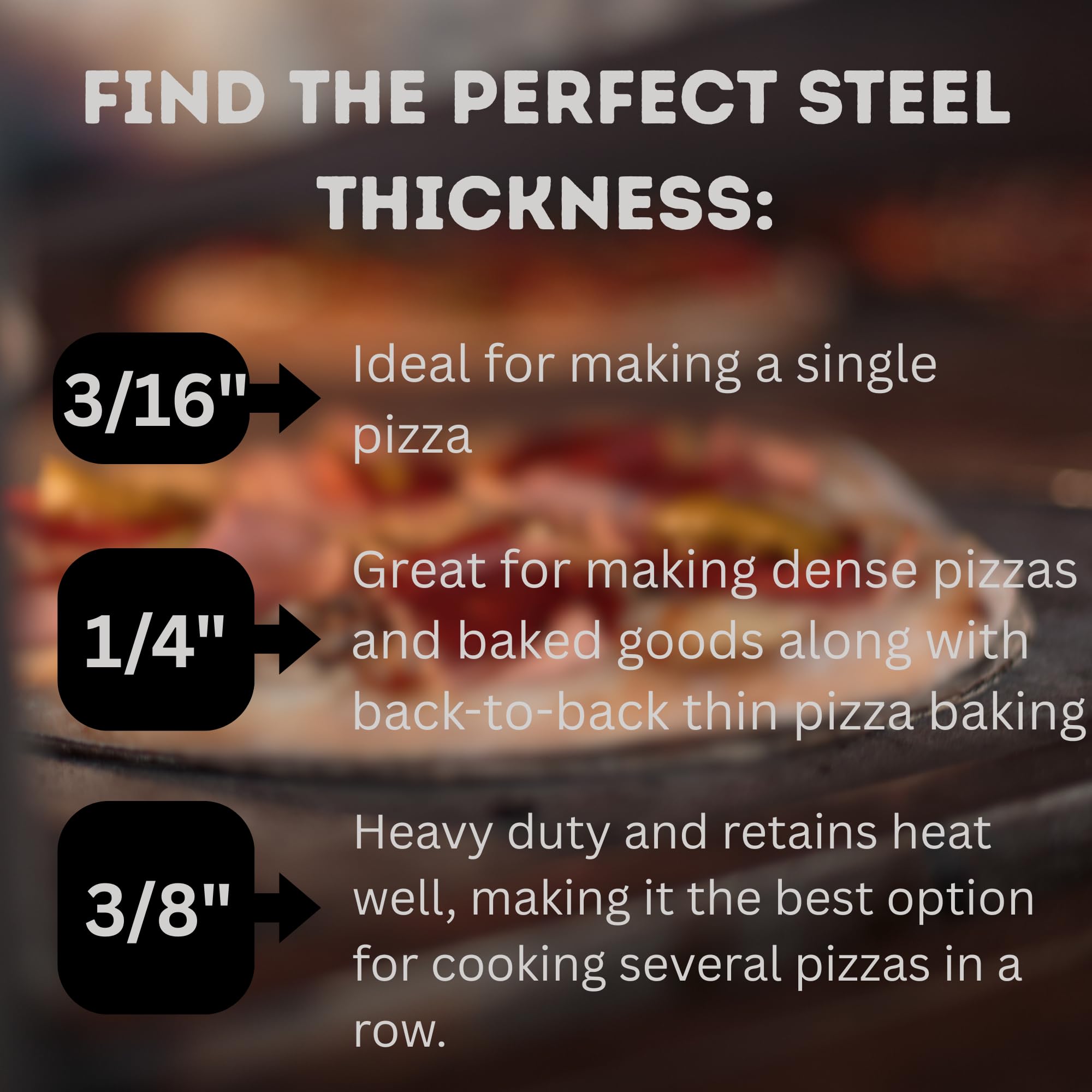 Baking Steel (3/8" Thickness Recommended)