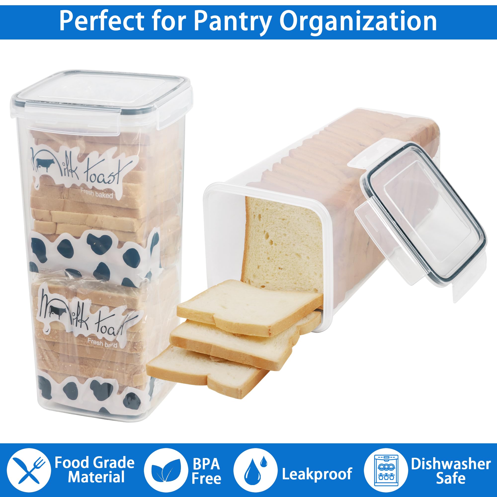 Airtight Bread Storage Containers