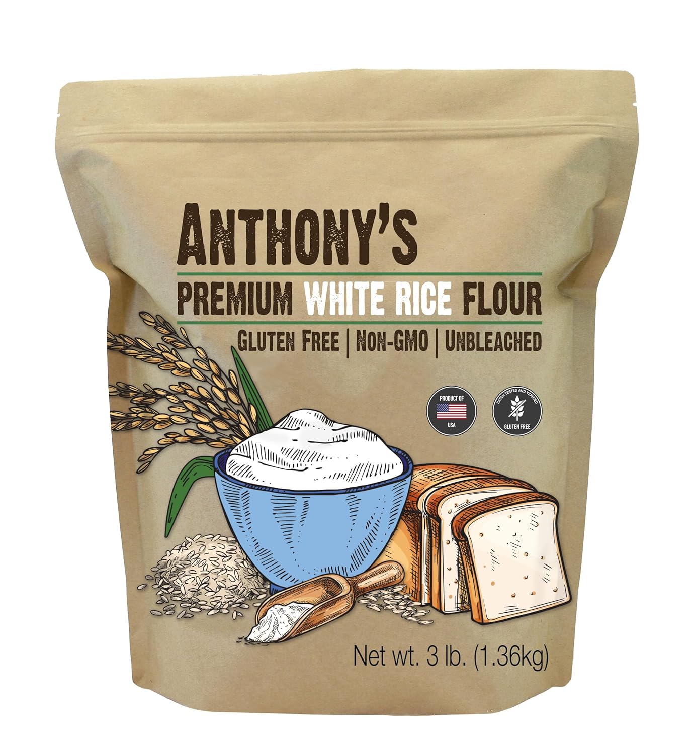 Anthony's Premium White Rice Flour