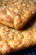 Gluten Free Garlic + Rosemary Focaccia