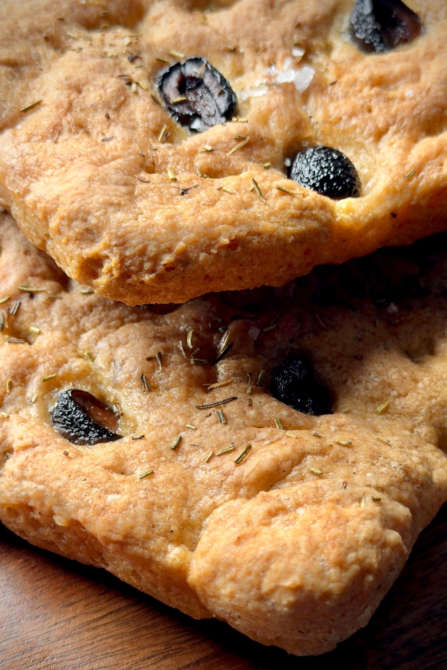 Gluten Free Olives + Herbs Focaccia