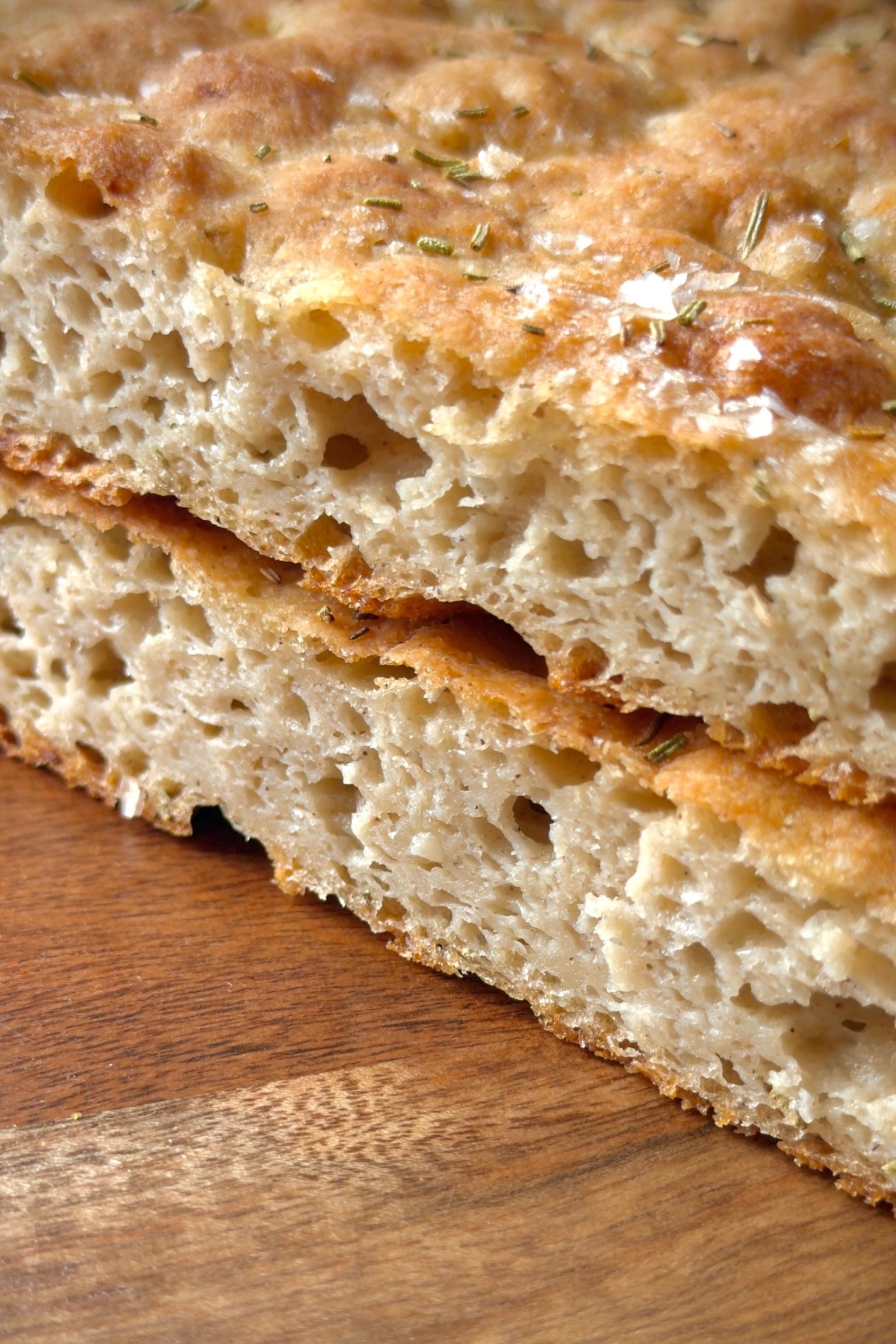 Gluten Free Garlic + Rosemary Focaccia