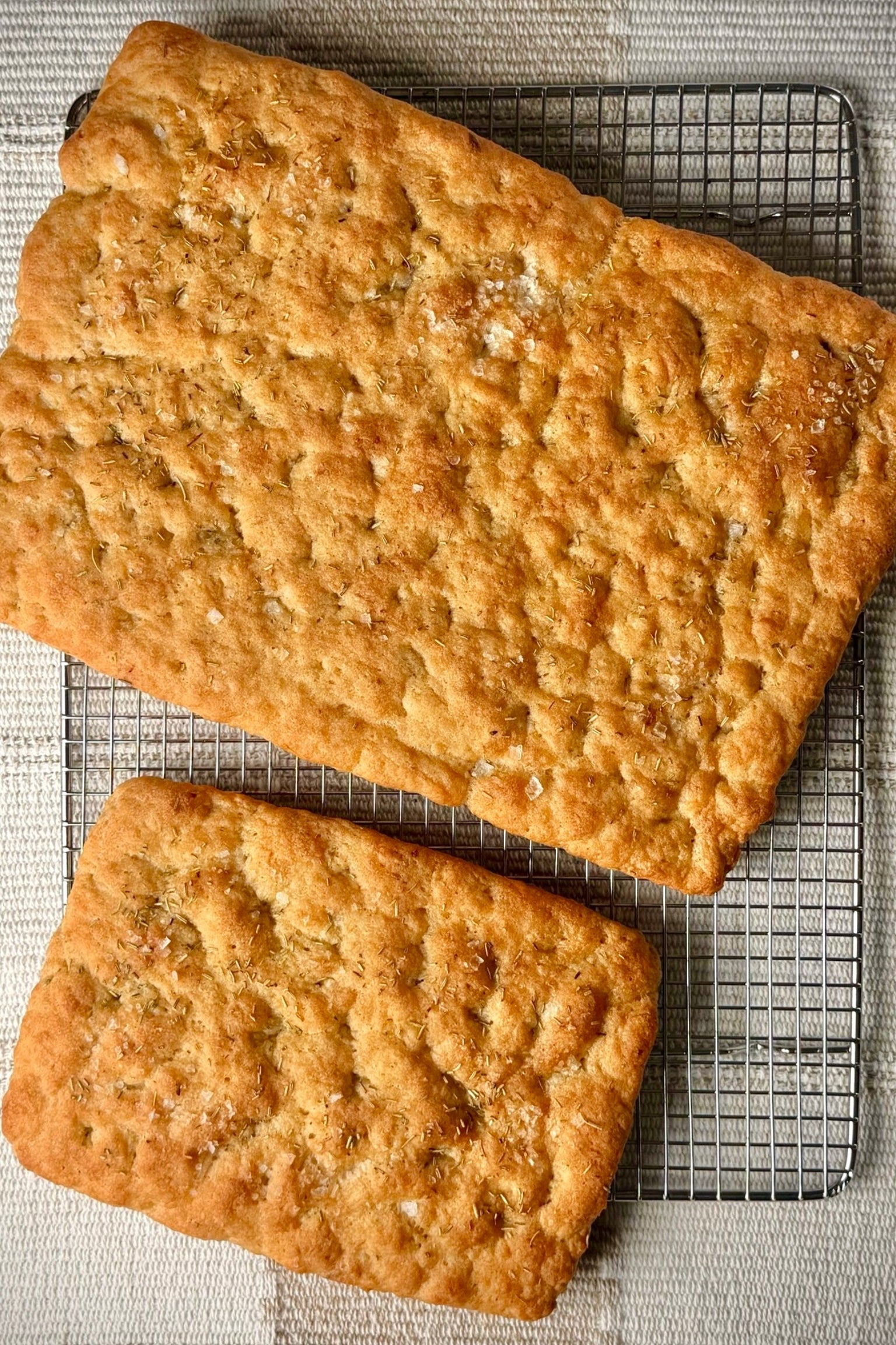 Gluten Free Garlic + Rosemary Focaccia