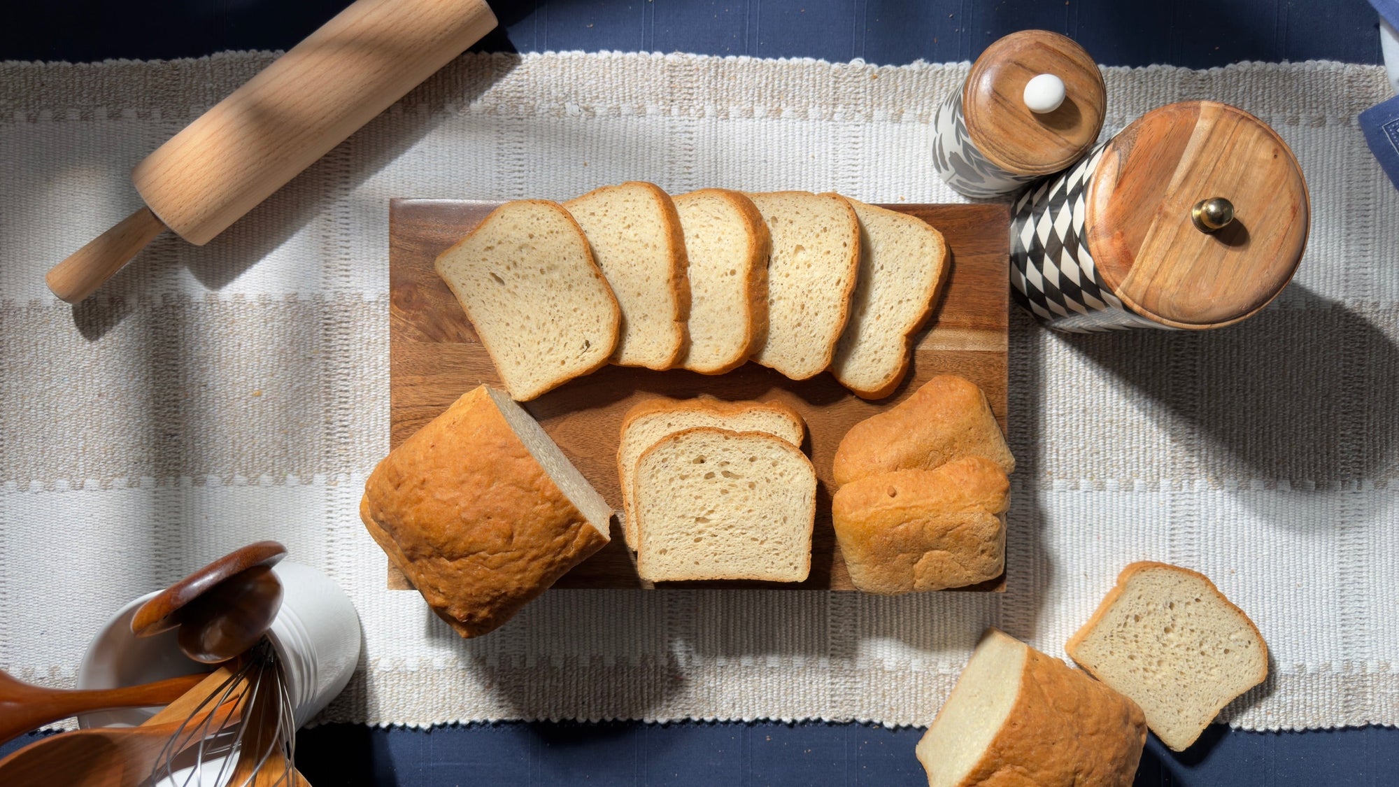 Gluten free bread slices